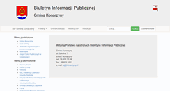 Desktop Screenshot of bip.konarzyny.pl