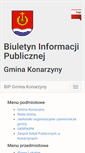 Mobile Screenshot of bip.konarzyny.pl